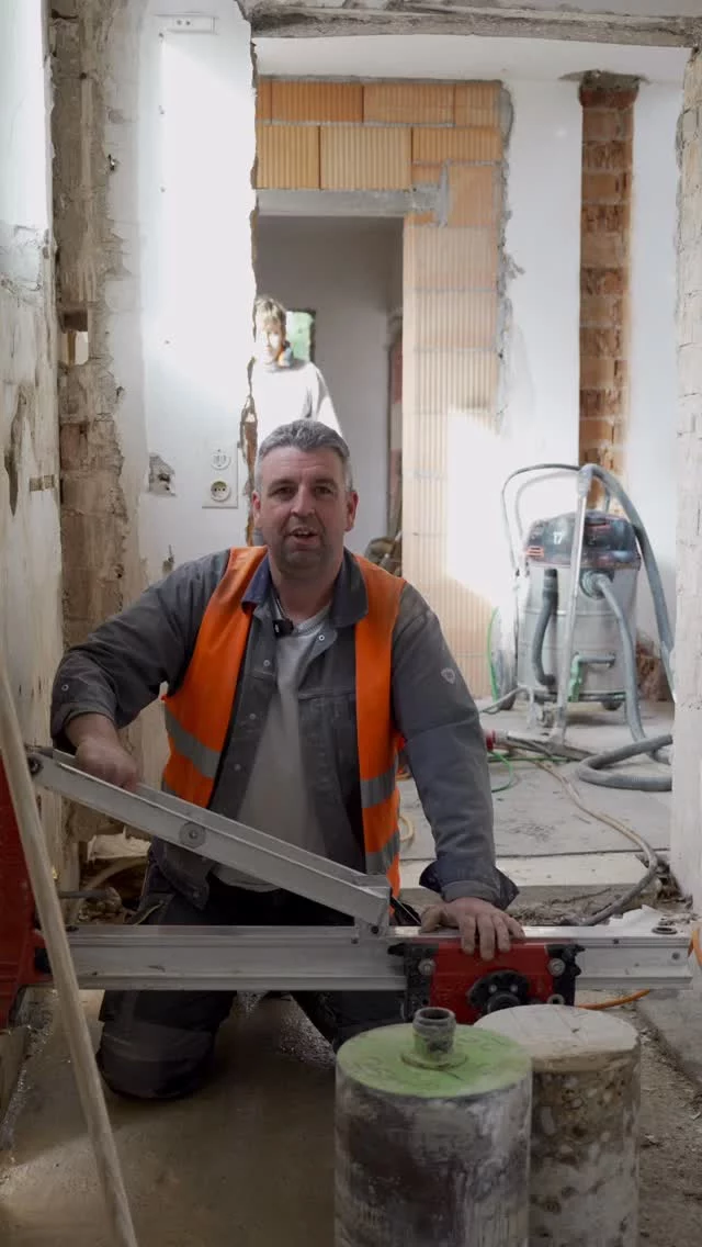 Kollege Arbeitszeitbetrug 😄 #baustelle #bohren #beton